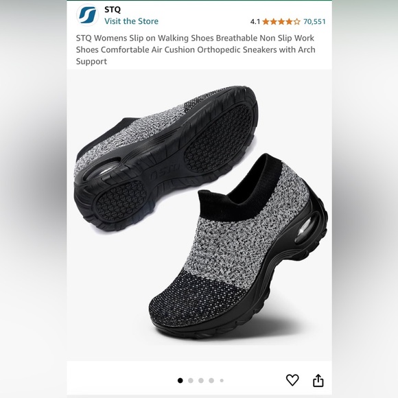 Women’s Size 10 Slip-On Walking Shoes - Picture 3 of 5